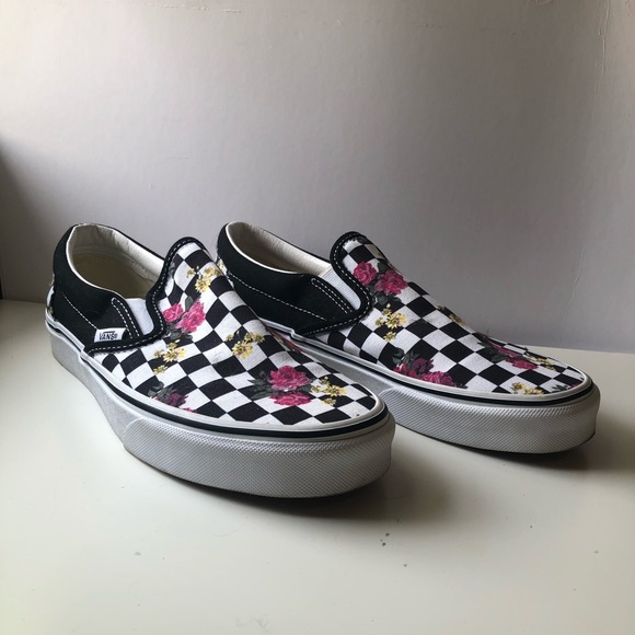Floral Vans Slip-Ons - Picture 1 of 4
